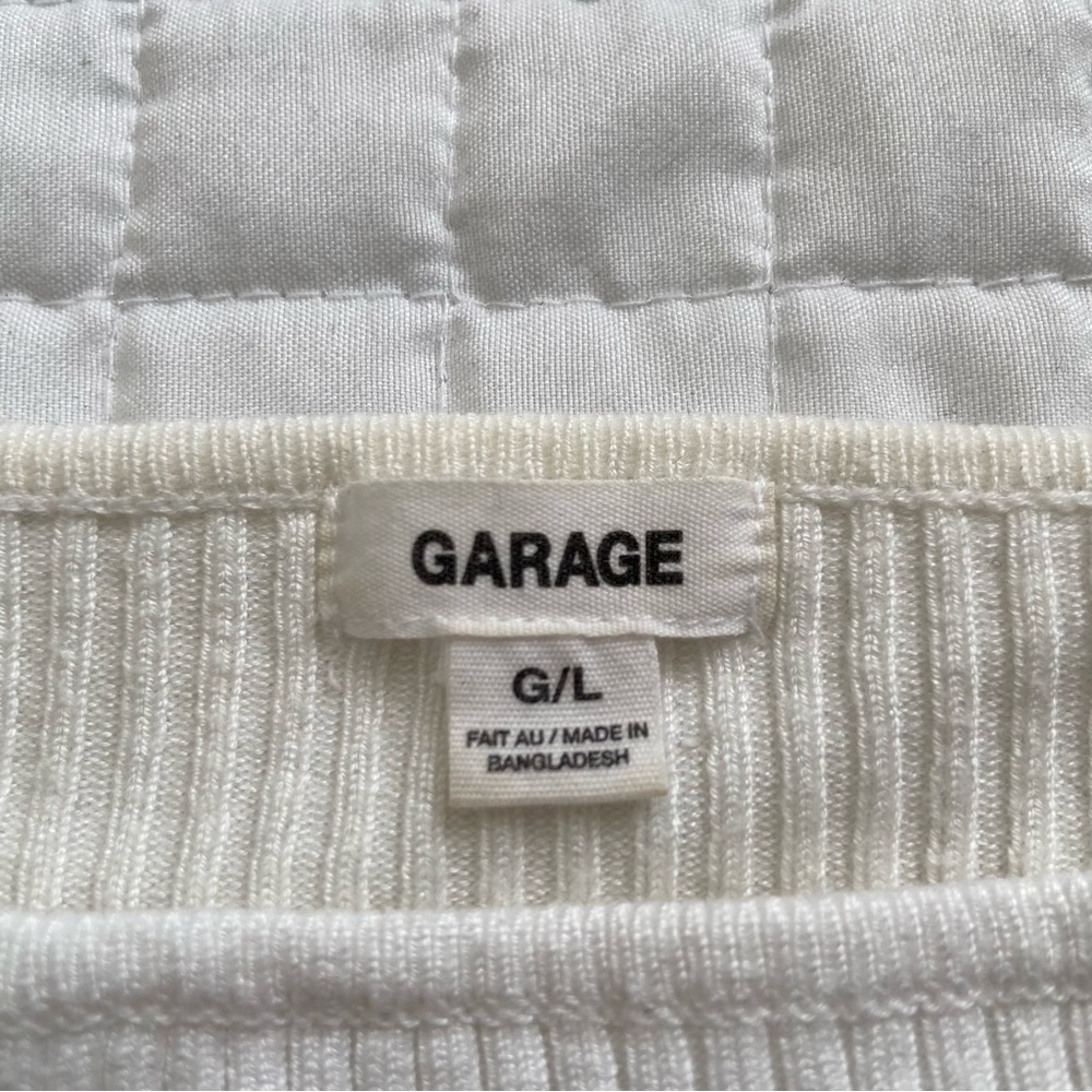 Garage Cropped Ribbed Tank - Picture 2 of 2